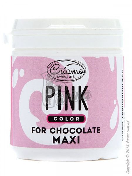 Краситель пищевой для шоколада Criamo Розовый/Pink maxi 160g< фото цена